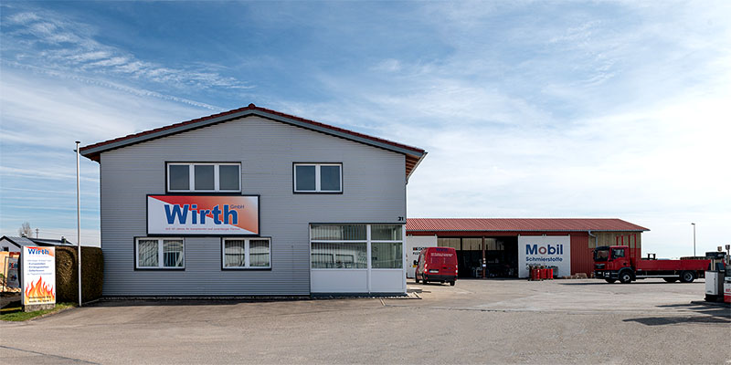 Foto von der Firma Wirth von vorne Firmengebäude